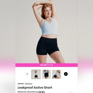 Knix Leakprood Active Shorts - Black